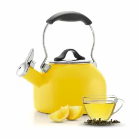 37-ool Chantal Likenew 1.8 Quart Kettle Oolong Series Premium Enamel On Carb Apple