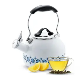 37-oolwp1 Chantal 1.8 Quart Oolong Enamel On Steel Whistling Tea Kettle Talavera