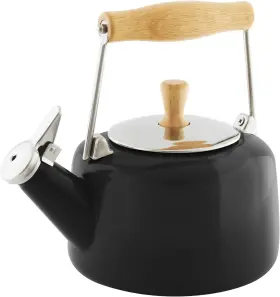 37-svenwd2-bk Chantal 1.4-quart Enamel-on-steel Sven Teakettle Black