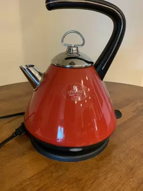 El37-01 Chantal Ekettle 52oz Large Electric Water Kettle Red Htf Retired