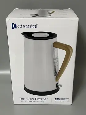 Elsl37-08o Chantal 1.8 Quart Oslo Cordless Electric Kettle Ekettle - White- Open Box