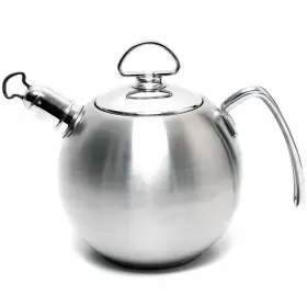 37-15brs Chantel Whistling Tea Kettle Brushed Stainless Steel 1.5 Quarts Modern Style