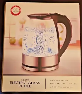 Chef S Counter 849808002232 Chefs 1.8 Liter Electric Glass Water Kettle Nib