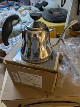 H007 Chefbar Tea Kettle Stainless Steel 1.2l New