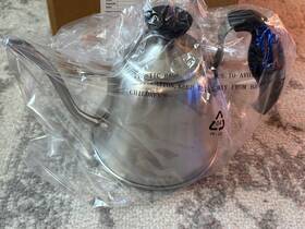 Chefbar H019 Brushed Stainless Steel Sliver Tea And Coffee Kettle 42 Oz
