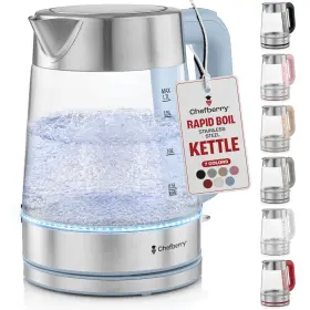 Chefberry 850056963114 Electric Kettle For Boiling Hot Tea Water 1.8l Stainless Steel Borosilicat
