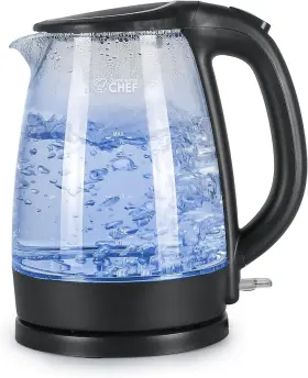 Chefman 445039251222 Tetera Electrica Hervidor Acero Inoxidable Cafetera Pava De Agua Para Cafe Tea