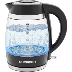 1500w Chefman 810087846701 Electric Kettle 1.8l Hot Water Boiler Removable Lid For Easy Clean Inch