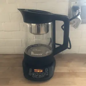 Chefman 816458023443 Brewista Kettle Tea Coffee Automatic Digital Glass 40.5 Oz Read
