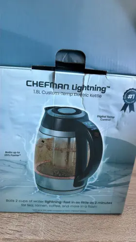 Rj11-17-ct Chefman 1.8l Electric Kettle Glass Tea Infuser 1750w