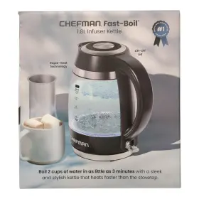 Rj11-18-pl-ti Chefman Fast-boil Electric Kettle With Removable Tea Infuser 1500w 1.8l