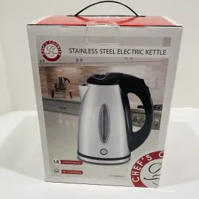 Cc-990stnstl Chefs Counter Stainless Steel Electric Kettle-1.8 Quart Capacity-rotating Base