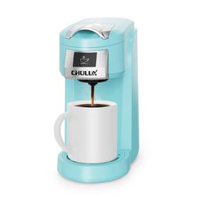 Chulux 51802 Classic Single Serve Coffee Maker For K Cup One Button Easy Aqua