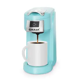 51802 Chulux Classic Single Serve Coffee Maker For K Cup One Button Easy Aqua