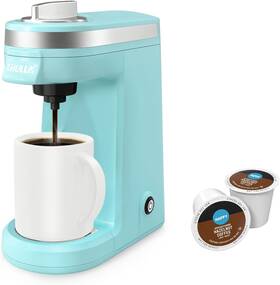 Chulux Cl-km801-c Mini Coffee Maker For K Capsule Single Serve Aqua