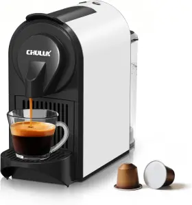 Cl-n831v-wt Chulux Mini Espresso Machine For Nespresso Pod 20 Bar Single Serve White
