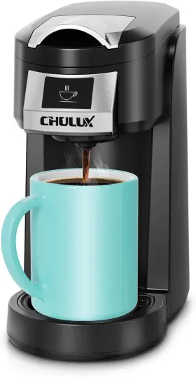 Lc-cm36802-mb Chulux Classic Single Serve Coffee Maker For K Cup One Button Matte Black