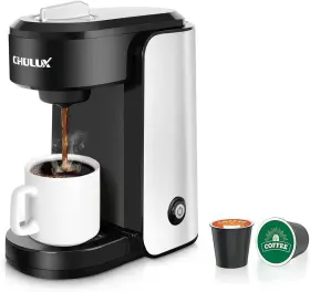 Qf-cm804 Chulux Single Serve Coffee Maker 1000 Watts Cup Stainless Silver