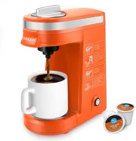 Qf-cm811 Chulux Mini Coffee Maker For K Capsule Single Serve Orange
