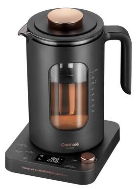 Cocinare 711181821321 Electric Tea Kettle With Infuser&temperature Control-1 Liter/1200w Fast Heating