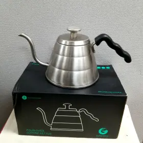 X000xt9iw5 Coffee Gator 1 Ltr 5 Cup Pour Over Kettle With Thermometer Gooseneck Spout