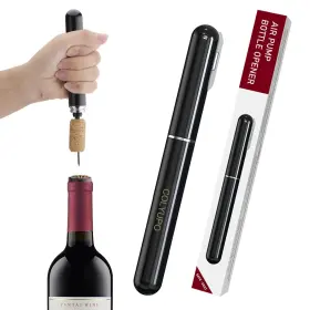 Kpq01us Colyupo Wine Bottle Opener Air Pressure Pump 8.07 0.98 0.98inch Black
