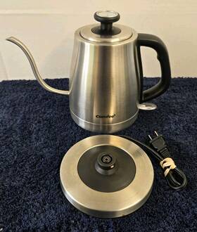 Comfe Mk-12s07a1 Comfee Electric Gooseneck Kettle 1.2l 1500w Stainless Thermometer
