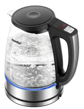 Comfee 840296506028 Comfeeft 1.7l Glass Tea Kettle And Water Boiler - Electric Tempe