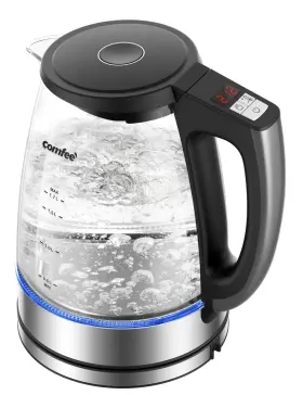 Cke17l1ehagt Comfee Comfeeft 1.7l Glass Tea Kettle And Water Boiler - Electric Tempe