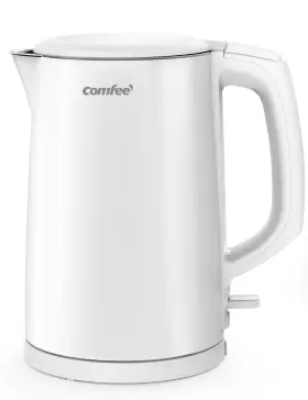 Ckt002 Comfee Comfeeft Electric Kettle And Tea 1.5l Double Wall Stainless Steel Int