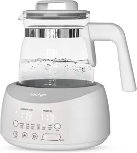 Comfyer 840081900659 Fast Baby Bottle Water Warmer Electric Tea Kettle 6 Temperature Settings Blue
