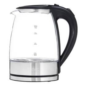 Cook With Color 192598053886 1.9 Quart Electric Water Boiler Rapid Boil 1200 Watts Borosilicate Glass Kettle