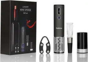 Swa-wg23 Cookora Luxury Rechargeable Electric Wine Opener Set With Led Display Black-5