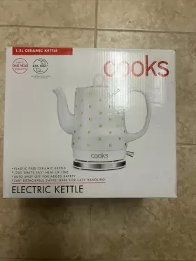 Ke737-a Cooks Electric Kettle Cordless 1.2l Automatic Shut-off Boil Dry Protection