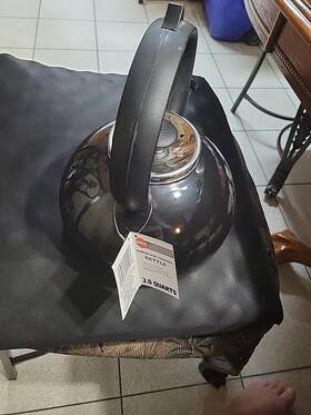 Copco 043909015003 Nwt Black Porcelain Enamel On Steel Whistling Tea Kettle 2 Quart New
