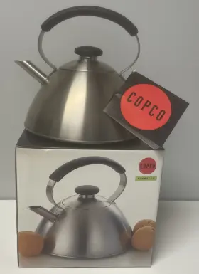Copco 070896940995 Vintage Pinnacle Tea Whistle Kettle Wilton Stainless Steel 2 1/2 Quart New