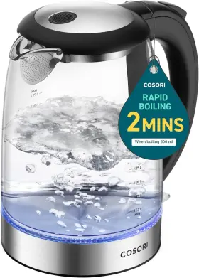 230220 Cosori Electric Kettle No Plastic Filter And Spout Stainless Steel Inner Lid