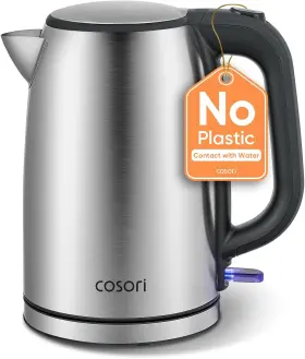 Cosori 810123677948 Electric Kettle Plastic-free Interior Lids Open At 2 Angles Easy To Cl