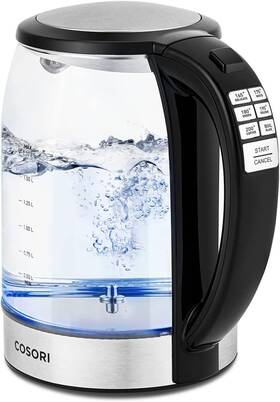 Cosori B08bfmv68m Electric Kettle 1.7l 6 Temp Presets 60min Warm Stainless Auto-off Bl
