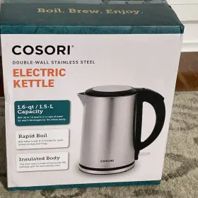 Cdk-se151-sus Cosori Electric Kettle Cool-touch Double Wall Stainless Steel Insulated 1500w