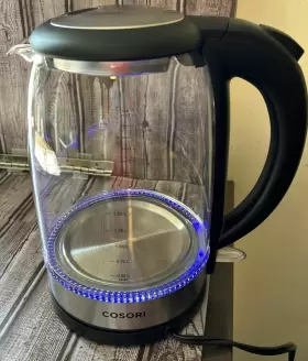 Gk151-co Cosori Electric Glass Kettle 1.5l Blue Led 3000w Quiet Boil
