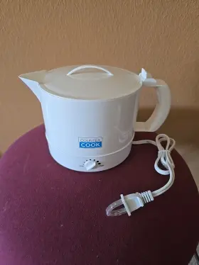 Bl53361 Counter Cook Vintage L Electric Hot Pot White Plastic 32oz Tested Works Model