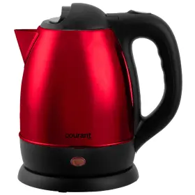Courant 810941028663 1.5 Liter Kettle Red Stainless Steel Cordless Electric With 360 Degree
