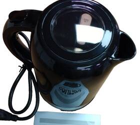 Courant Kep-175k 1.7l 360 Cordless Electric Kettle Led Light Water Level 1000w Black