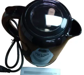 Kep-175k Courant 1.7l 360 Cordless Electric Kettle Led Light Water Level 1000w Black