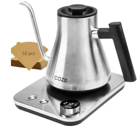 Sk-0903c Cozii Gooseneck Electric Kettle 5 Presets And 1 Temperature Control 1200w Quick Heatin