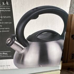 Creative Home 72208 Stainless Steel Whistling Tea Kettle 3.0 Quart Silver