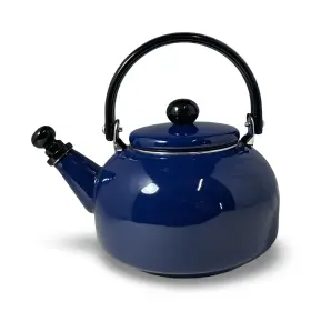 72704 Creative Home Brand New Whistling Tea Kettle 2.25 Quart Cobalt Blue Enamel On Steel
