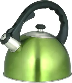 77006 Creative Home Satin Splendor 2.8 Quart Stainless Steel Stovetop Whistling Tea Ke