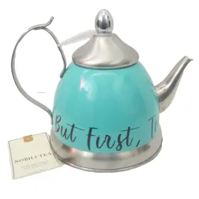 97074 Creative Home Nobili-tea Aqua Kettle 1.0 Quart Removable Tea Infuser Stainless
